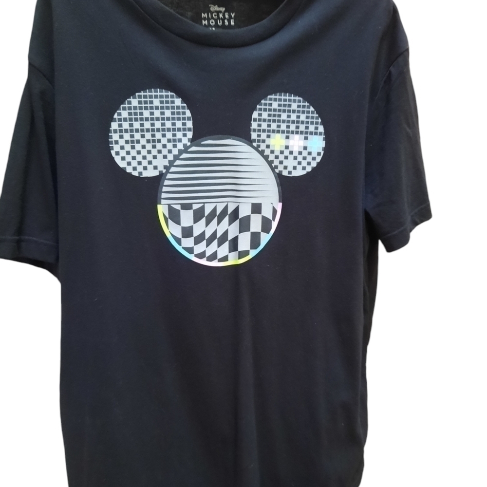 Disney Mickey Mouse Robot Black T-Shirt Unisex - Picture 2 of 8